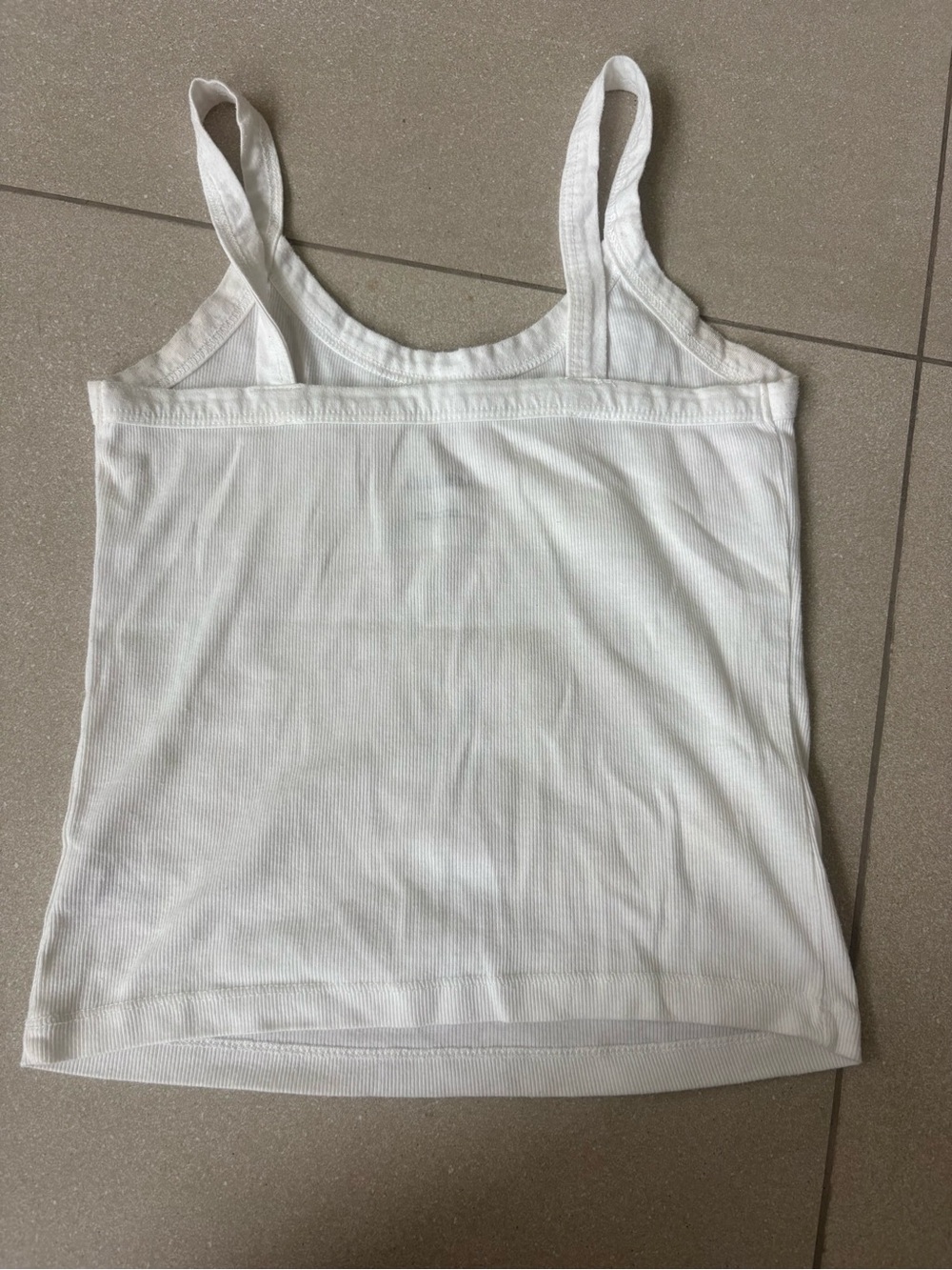 Wild Fable White Ribbed Tank Top - Picture 2 of 3